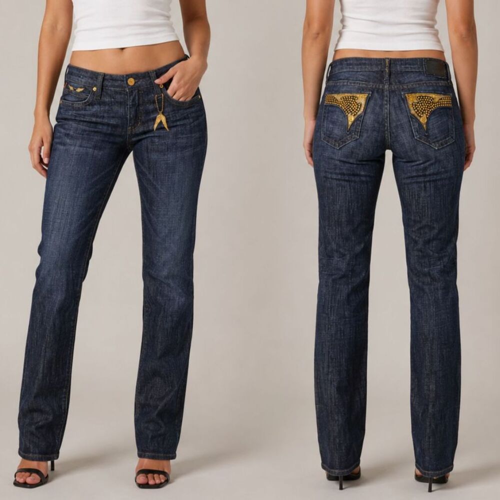 Robin’s Jean Low Rise Straight Leg Jeans Size 30